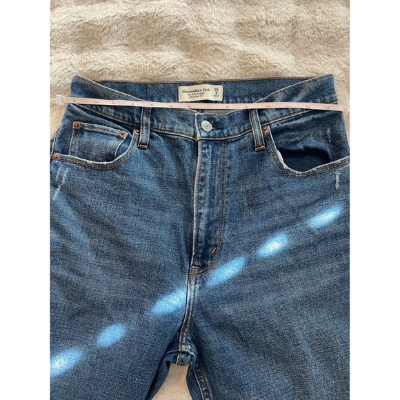 Abercrombie & Fitch Womens Straight Leg High Rise Stretch Jeans Size 29 - Picture 4 of 7
